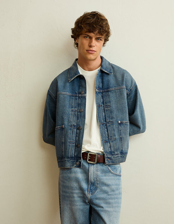 Chaqueta Utility de Denim de Ajuste Relajado - Generico