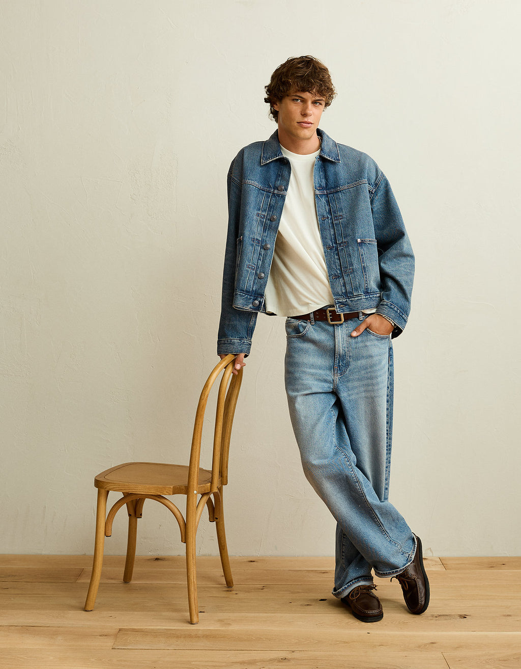 Chaqueta Utility de Denim de Ajuste Relajado - Generico 0101_1912_431_of