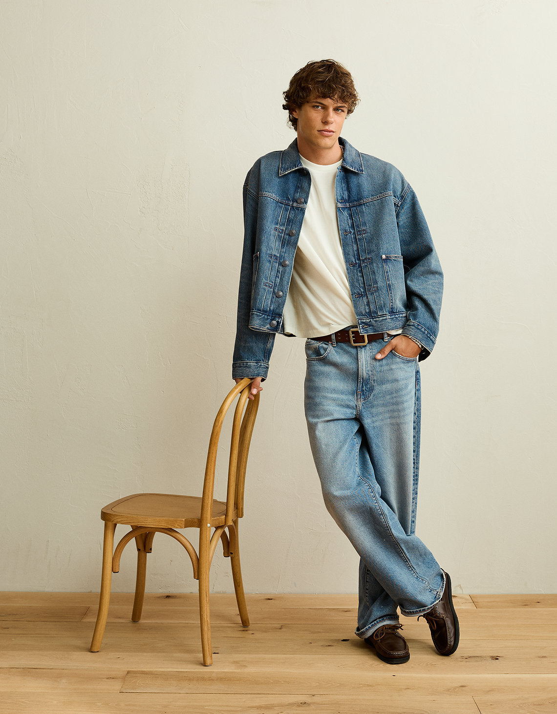 Chaqueta Utility de Denim de Ajuste Relajado - Generico 0101_1912_431_of