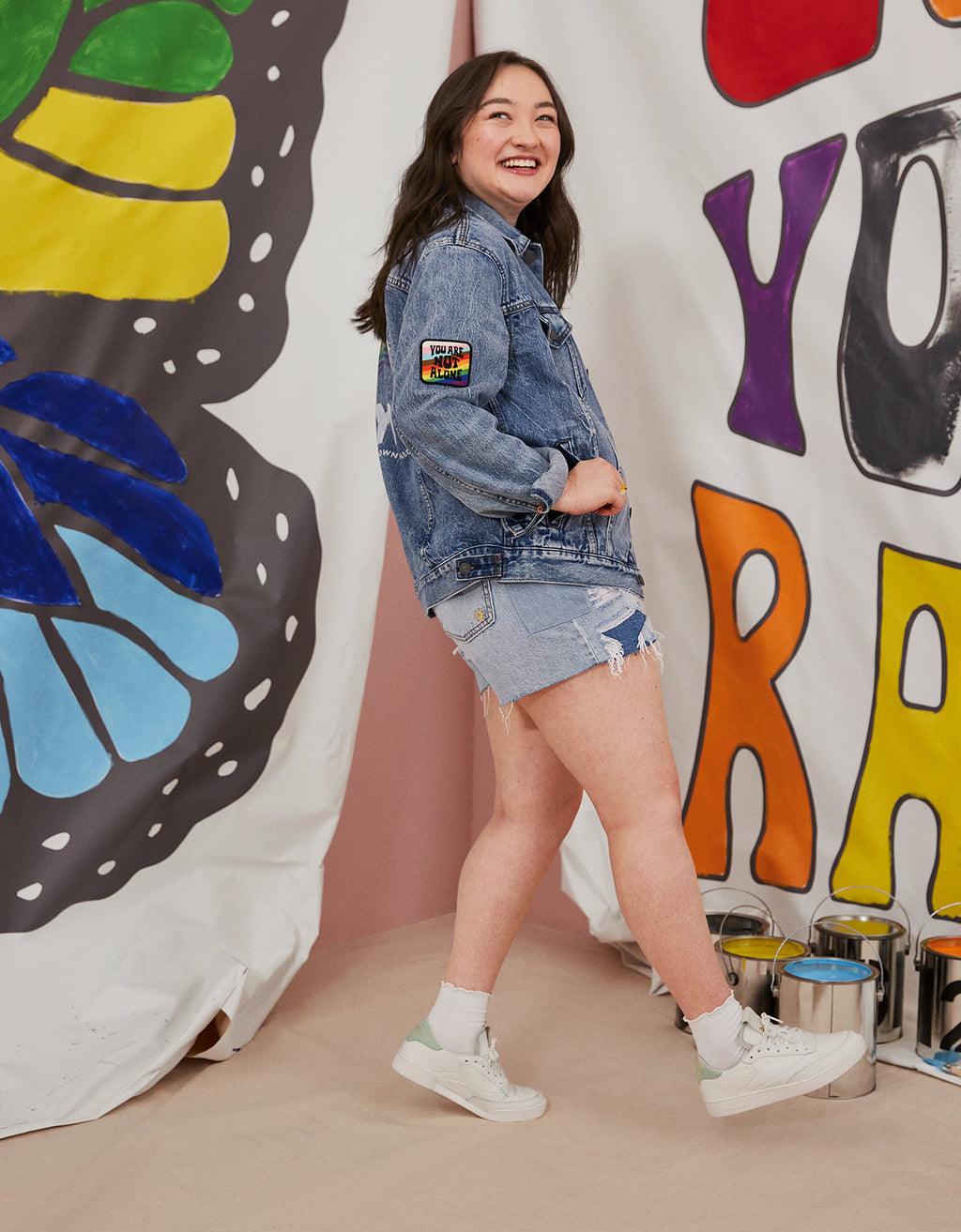 Chaqueta en Denim AE x Mxmtoon orgullo - Azul 0106_1468_400_d2
