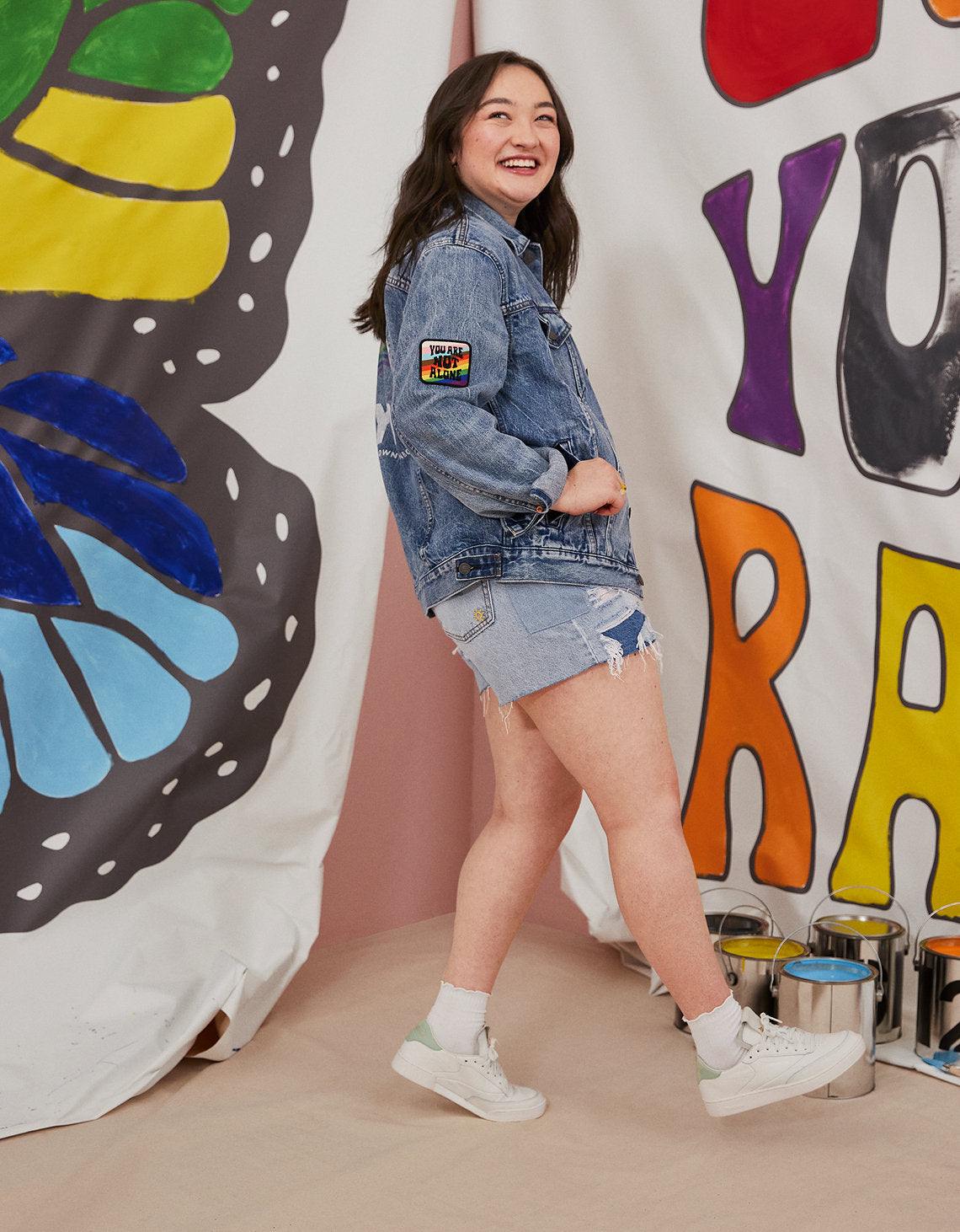 Chaqueta en Denim AE x Mxmtoon orgullo - Azul 0106_1468_400_d2