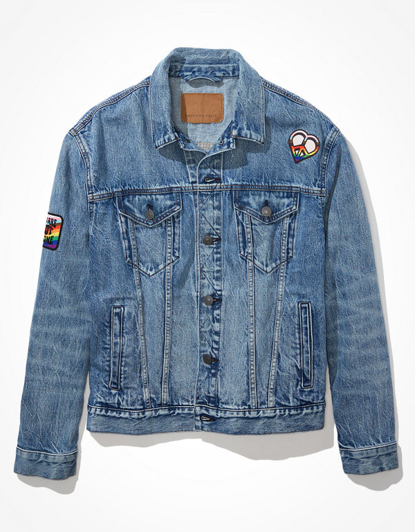 Chaqueta en Denim AE x Mxmtoon orgullo - Azul