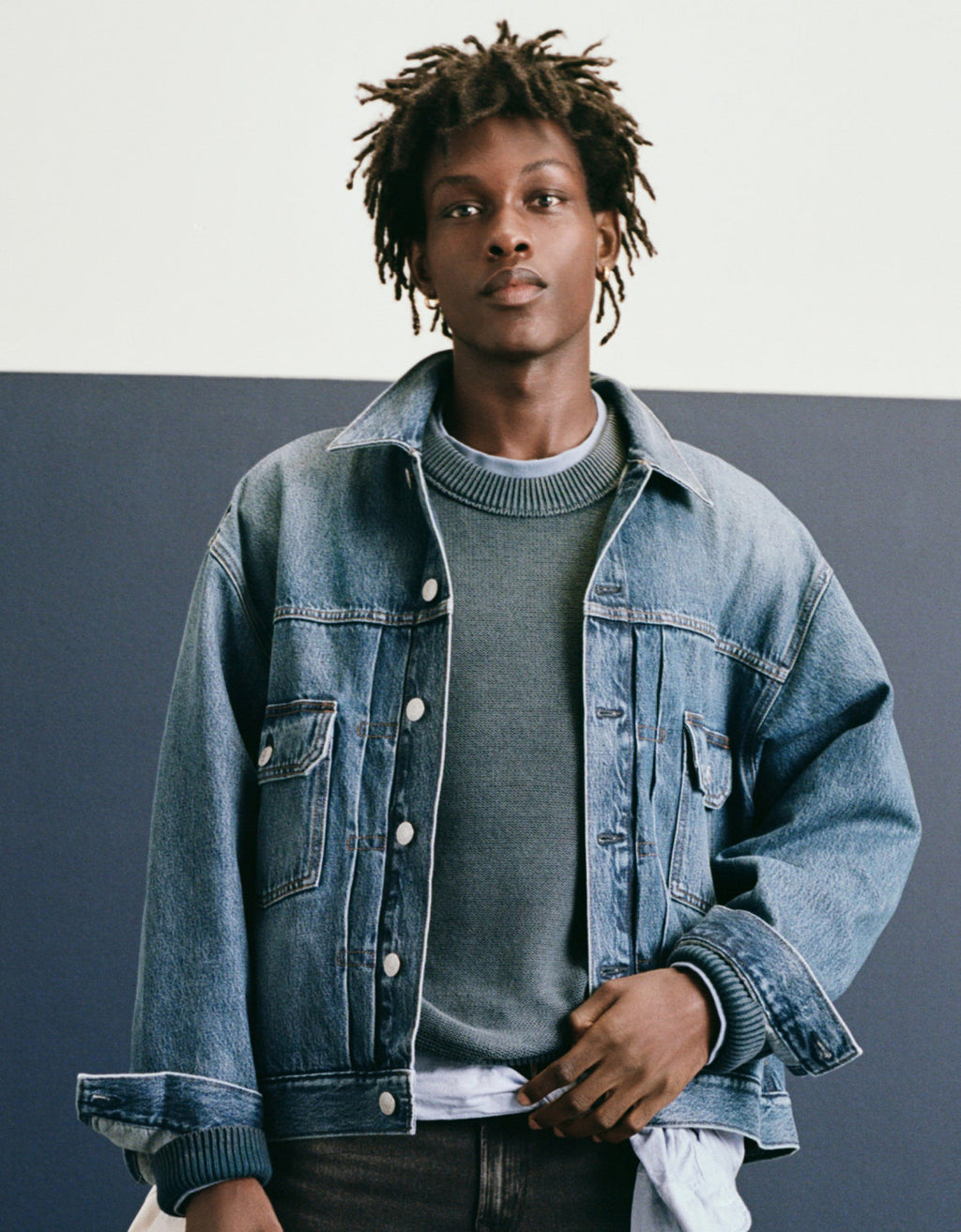 Chaqueta Denim de mezclilla para hombre. - Azul 0106_1846_400_l1