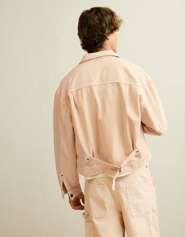 Chaqueta Denim de mezclilla para hombre. - Rosa