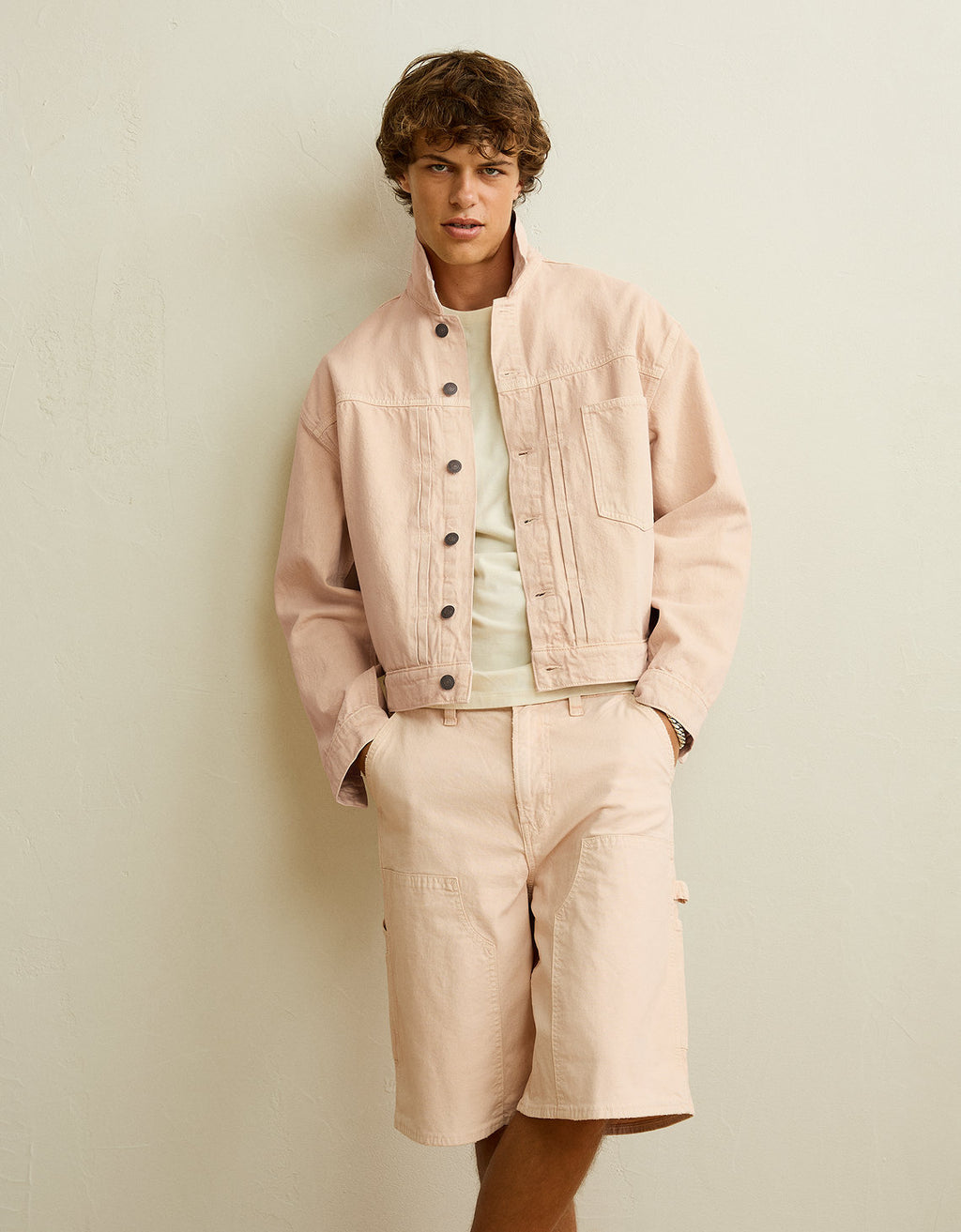 Chaqueta Denim de mezclilla para hombre. - Rosa 0106_1922_615_of