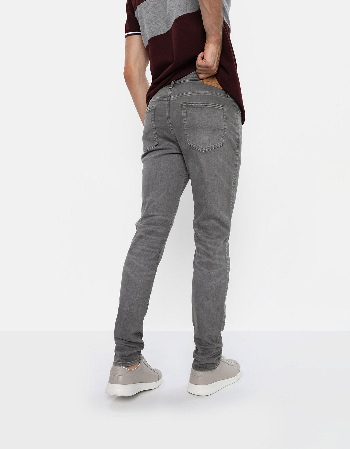Jean Skinny Athletic Ae - Gris 0114_6592_036_ob