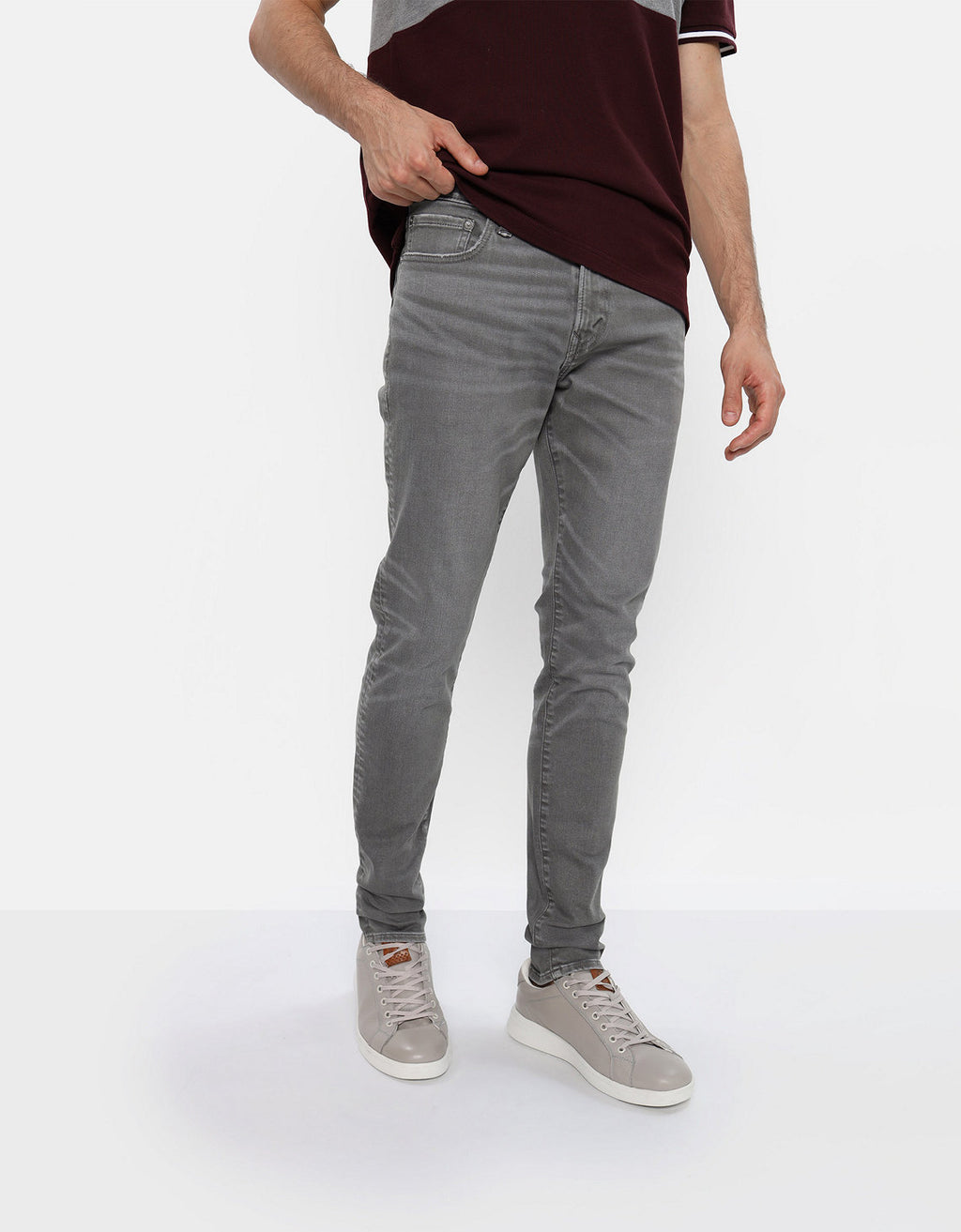 Jean Skinny Athletic Ae - Gris 0114_6592_036_of