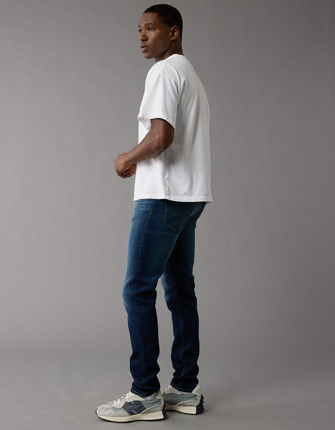 Jean Skinny Athletic Ae - Azul 0114_6961_738_os