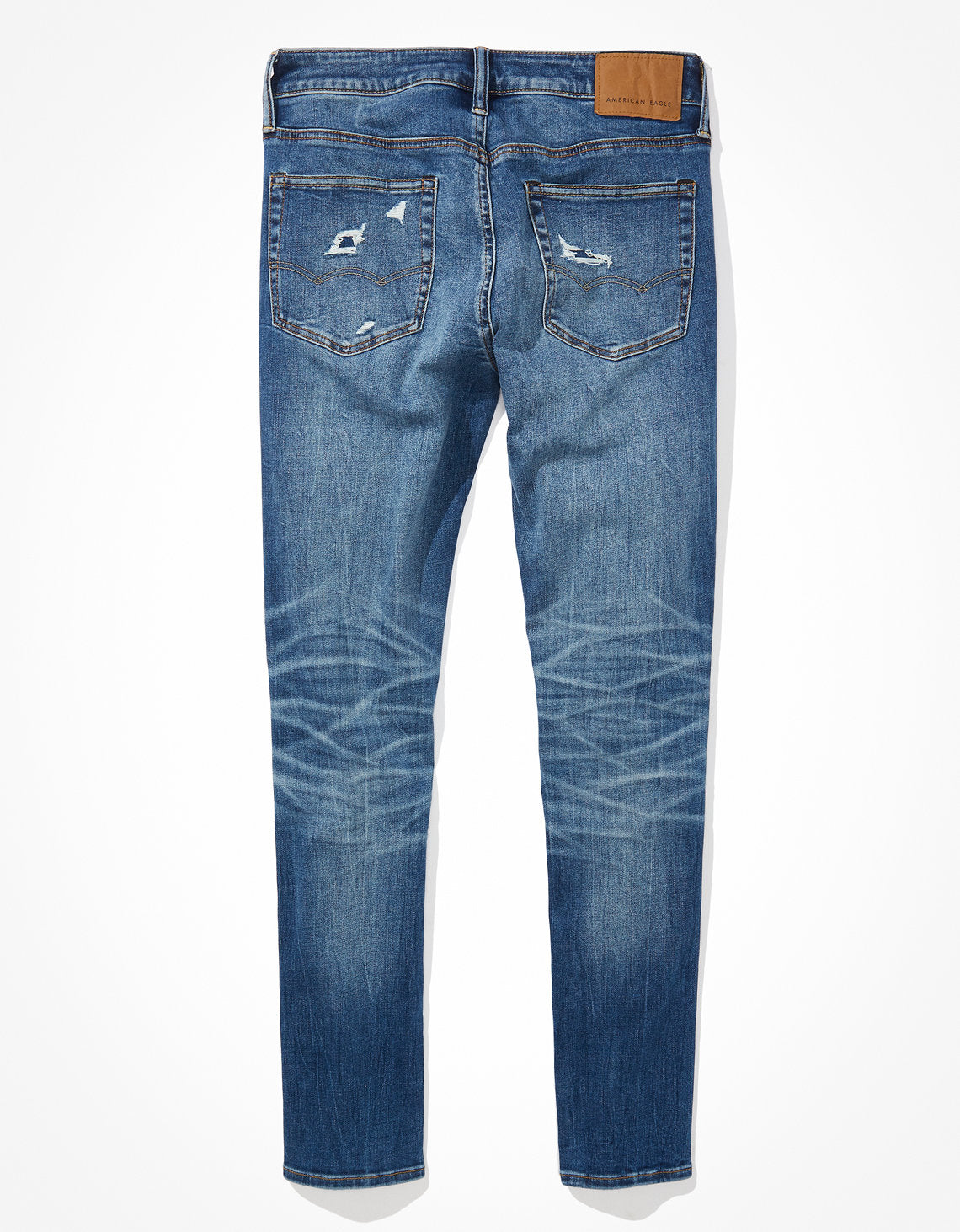 Jean Skinny con Parches Ae - Azul 0119_6118_436_b