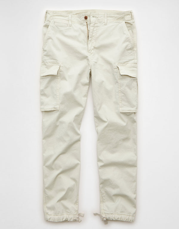 Pantalón Tipo Cargo Lived-In Ae - Blanco