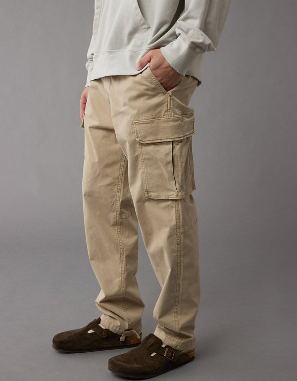 Pantalón Tipo Cargo Lived-In Ae - Caqui