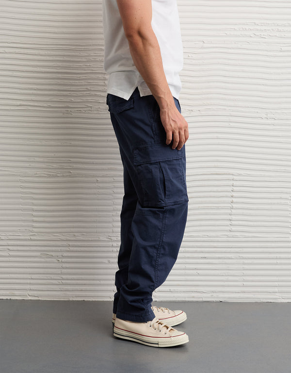 Pantalón Tipo Cargo Lived-In Ae - Azul