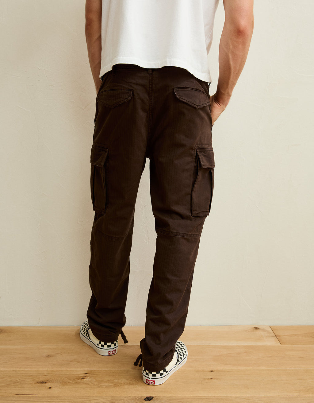 Pantalón Tipo Cargo Ae - Café 0123_5474_200_ob
