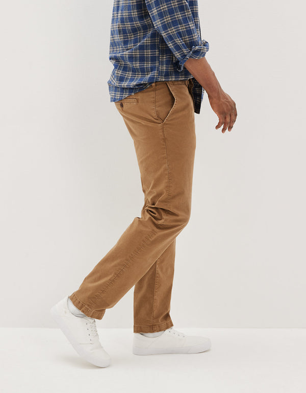 Pantalón Caqui Recto Original Ae Flex Usado - Caqui