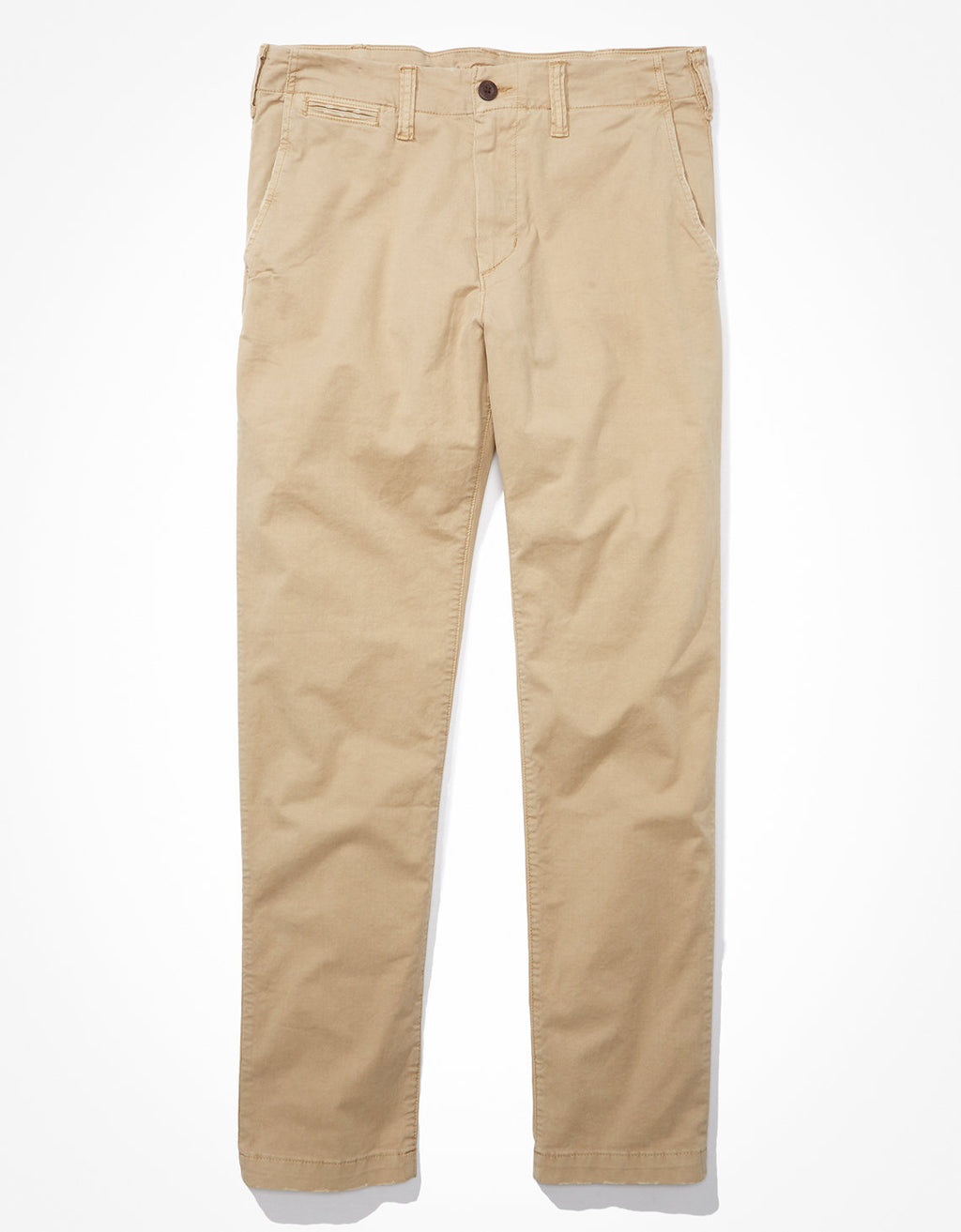 Pantalón Caqui Recto Original Ae Flex Usado - Caqui 0125_4711_281_f