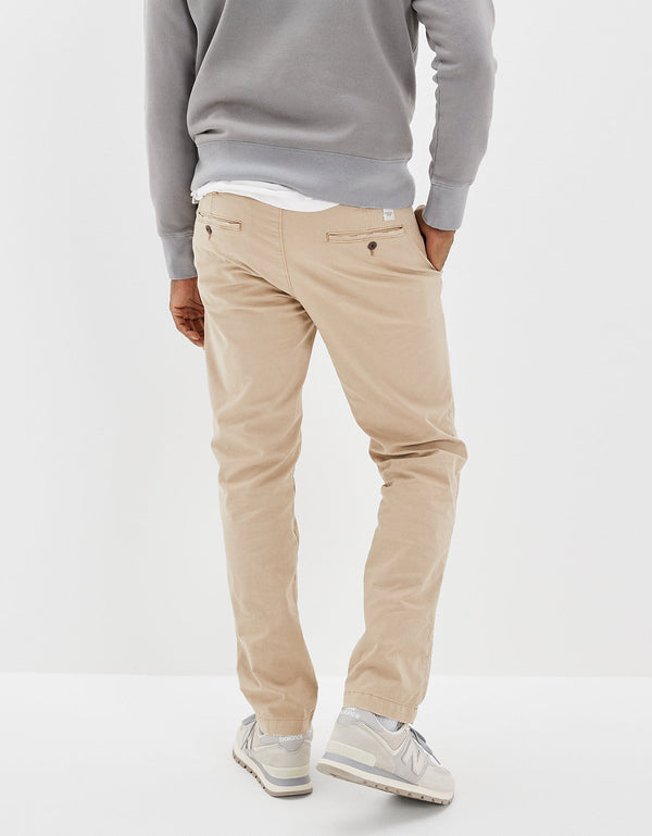 Pantalón Caqui Recto Original Ae Flex Usado - Caqui