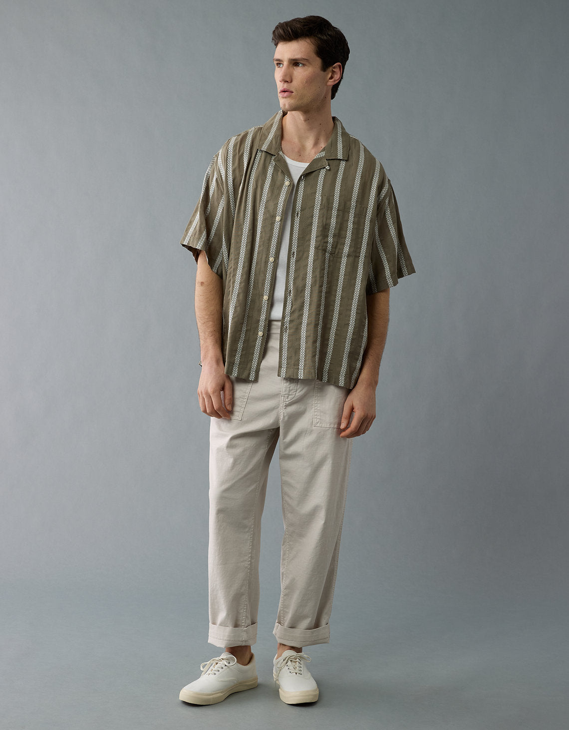 Pantalón Cargo Flex con cintura Elástica para Hombre - Generico 0127_5060_106_os