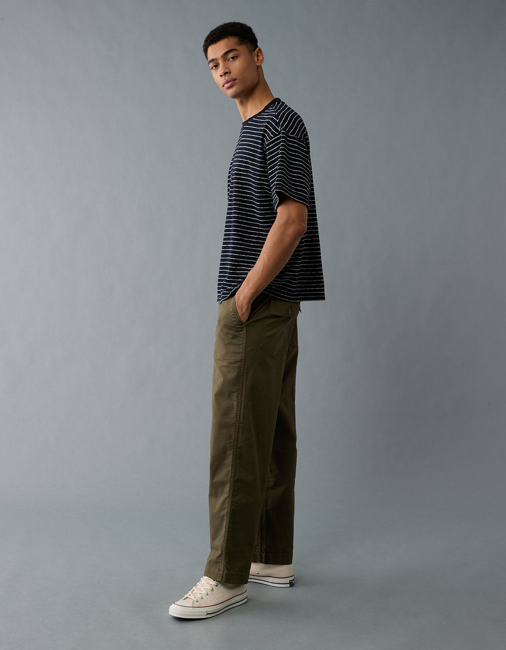Pantalón Cargo Flex con cintura Elástica para Hombre - Generico 0127_5060_520_of