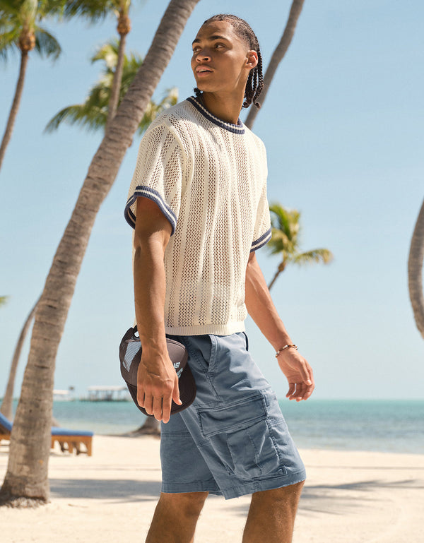 Short Cargo Flex Vivido Ae 10 - Azul