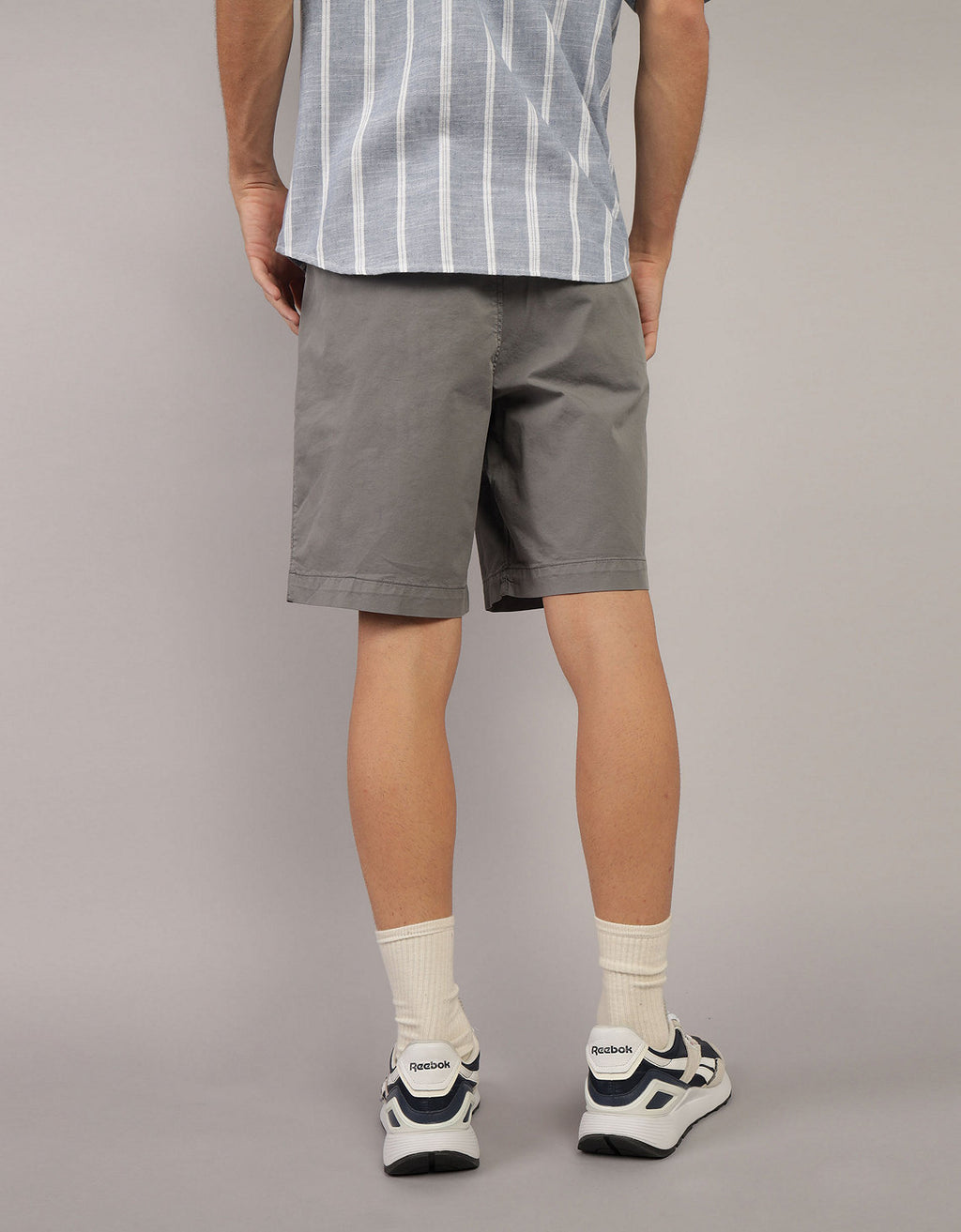 Bermuda Flex en Dril de 9 para Hombre - Gris 0135_7880_002_ob