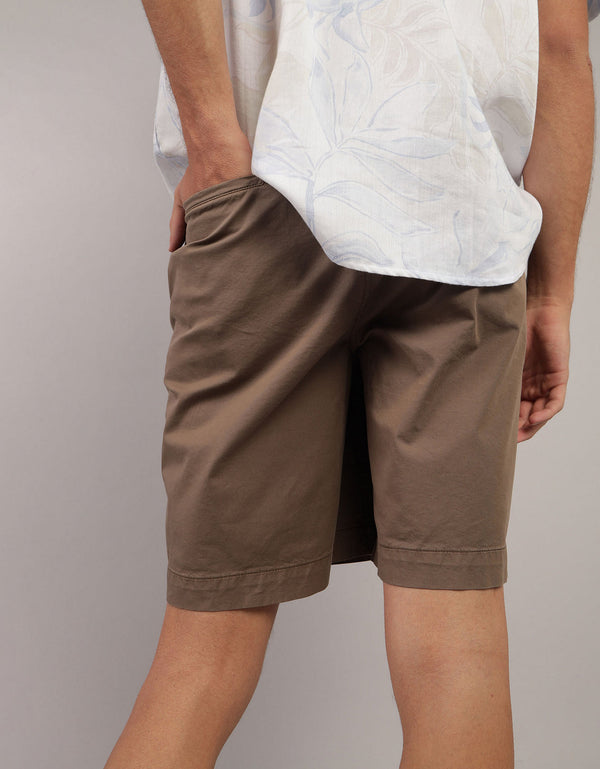Bermuda Flex en Dril de 9 para Hombre - Café