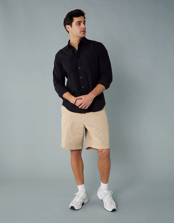 Bermuda Flex en Dril de 9 para Hombre - Caqui