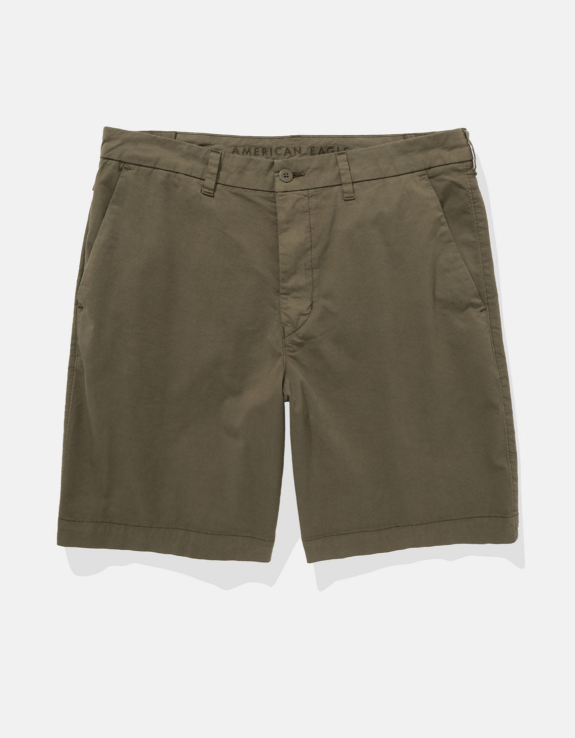 Bermuda Flex en Dril de 9 para Hombre - Verde 0135_7880_329_f