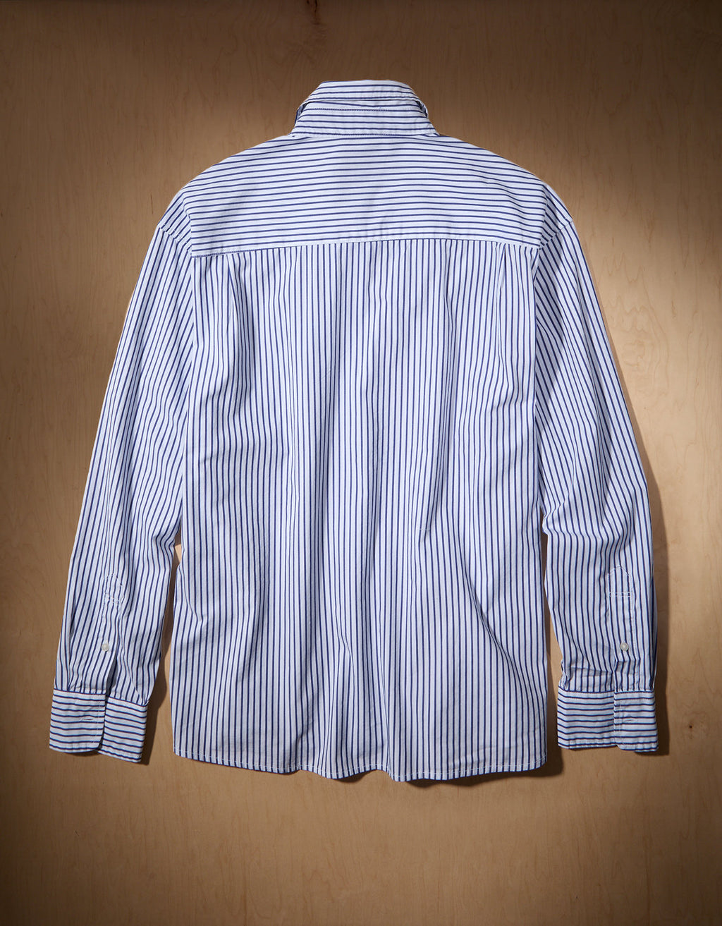 AE x Tru Kolors Camisa de Popelina a Rayas - Blanco 0151_2991_100_b