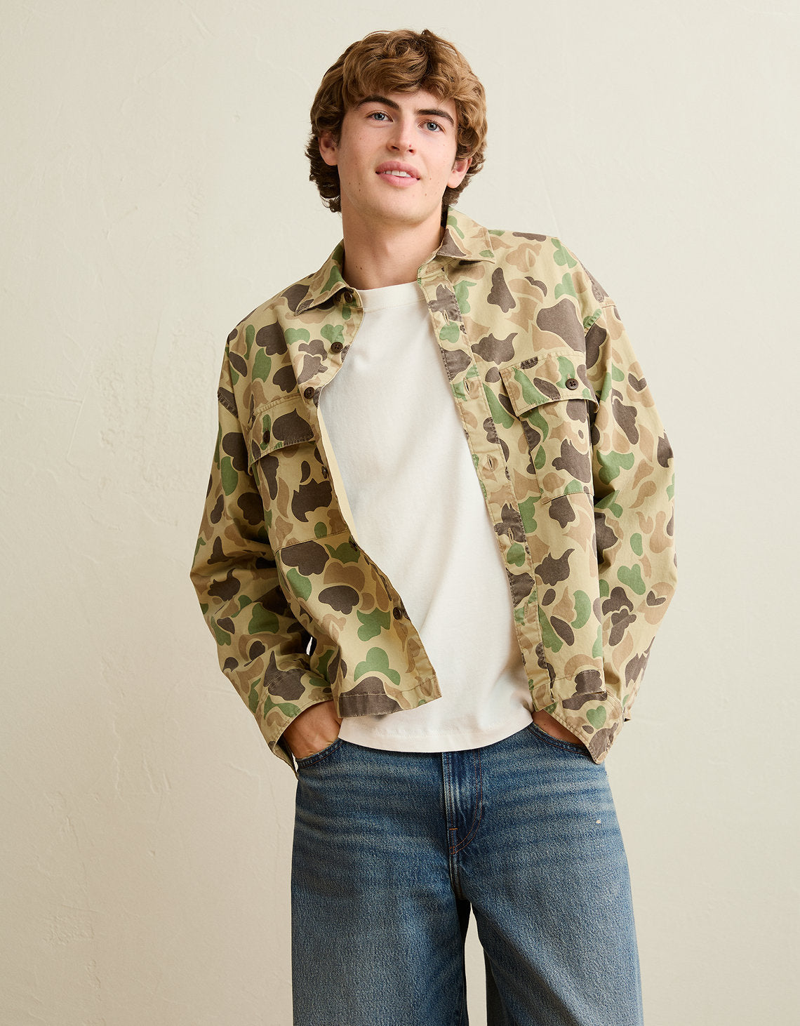 Sobrecamisa tipo Boxy Ae - Verde 0151_3132_329_of