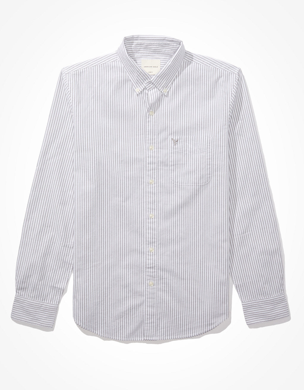 Camisa Slim de Rayas Manga Larga Hombre AE - Gris 0153_2103_020_f
