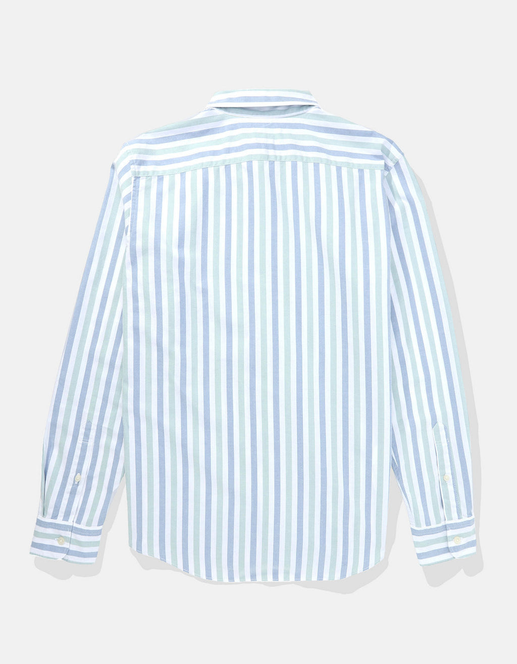 Camisa Slim de Rayas Manga Larga Hombre AE - Verde 0153_2103_300_b