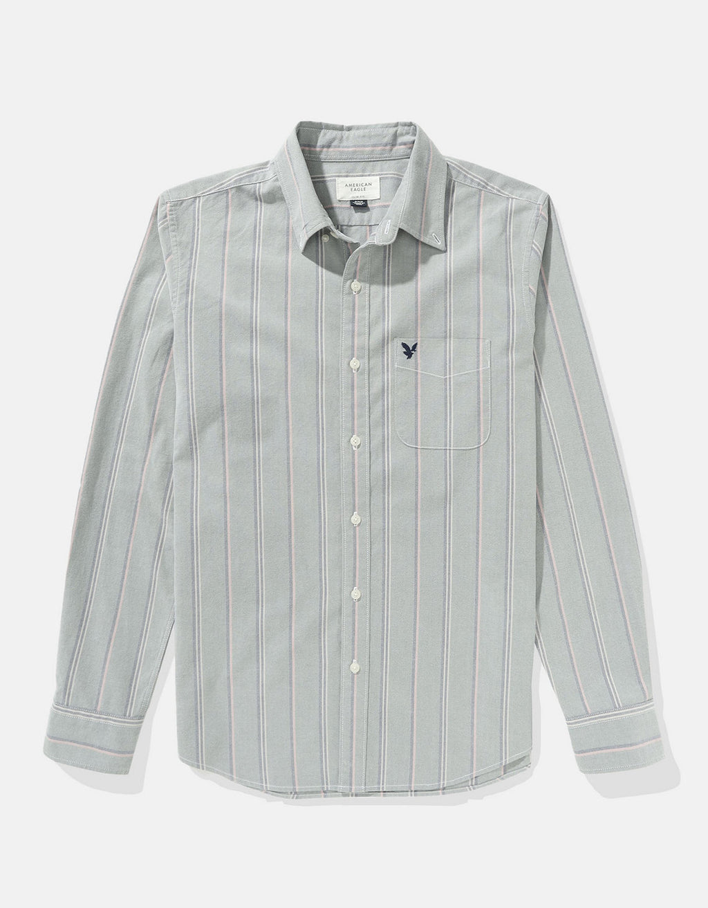 Camisa Slim de Rayas Manga Larga Hombre AE - Generico 0153_2103_309_f