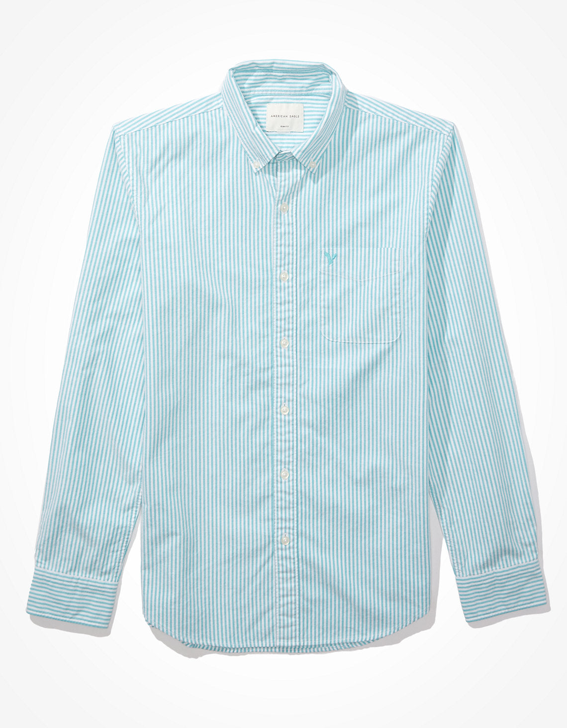 Camisa Slim de Rayas Manga Larga Hombre AE - Azul 0153_2103_323_f