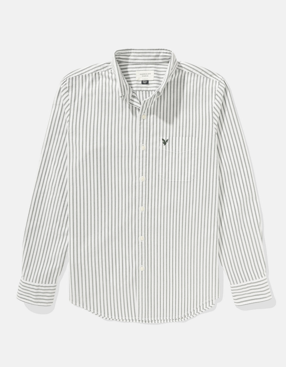Camisa Slim de Rayas Manga Larga Hombre AE - Azul 0153_2103_387_f
