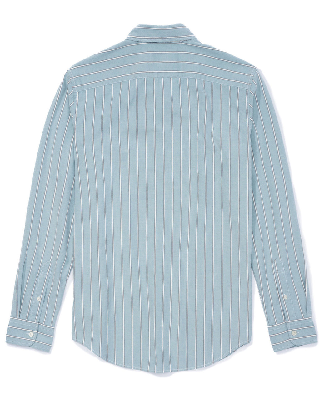 Camisa Slim de Rayas Manga Larga Hombre AE - Verde 0153_2103_395_b