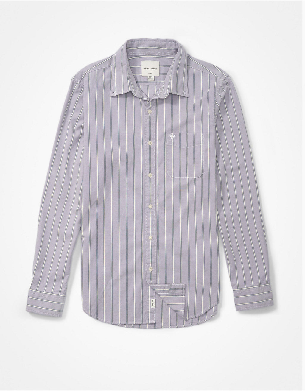 Camisa Slim de Rayas Manga Larga Hombre AE - Morado 0153_2103_500_f