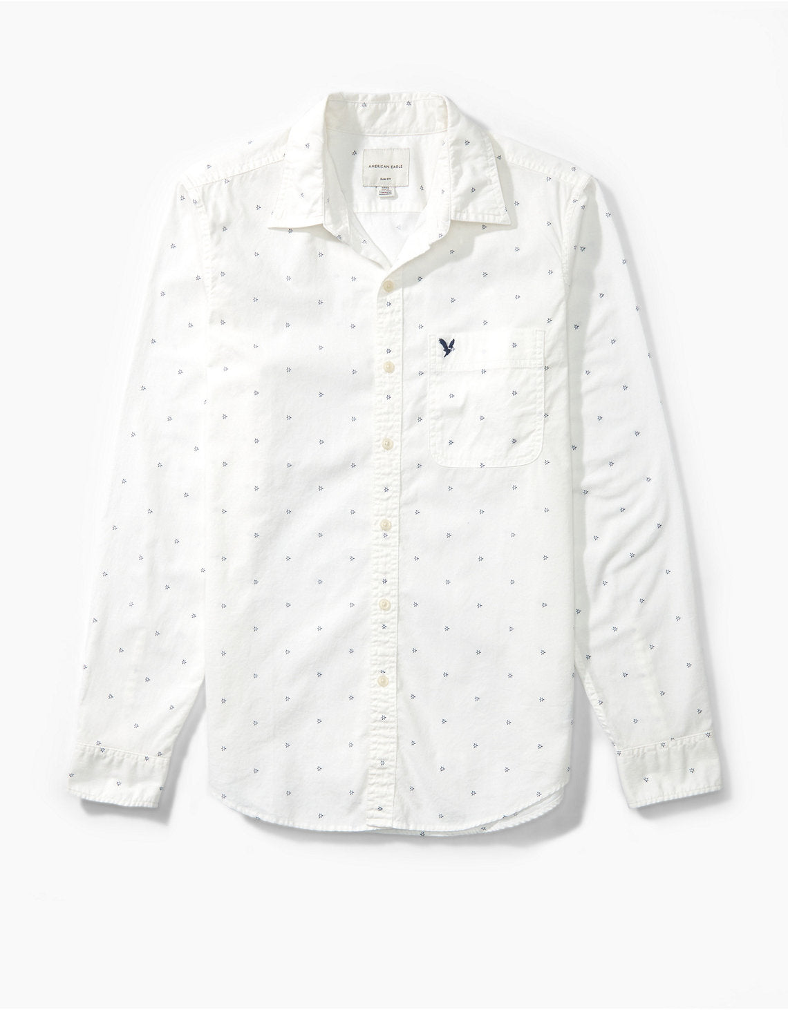 Camisa slim fit con botones Everyday Ae - Blanco 0153_2361_101_f