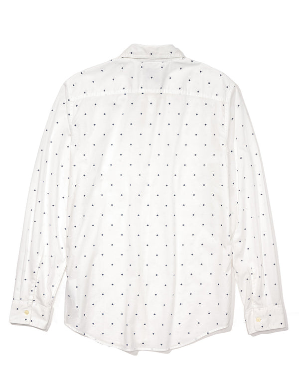 Camisa slim fit con botones Everyday Ae - Blanco