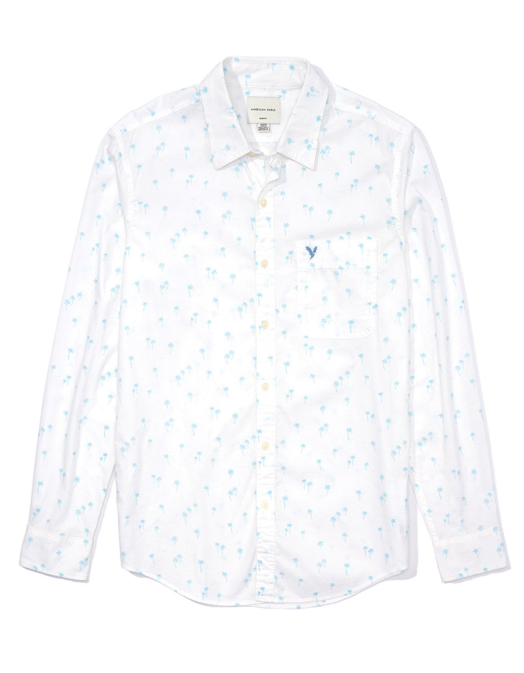 Camisa slim fit con botones Everyday Ae - Verde 0153_2361_328_f