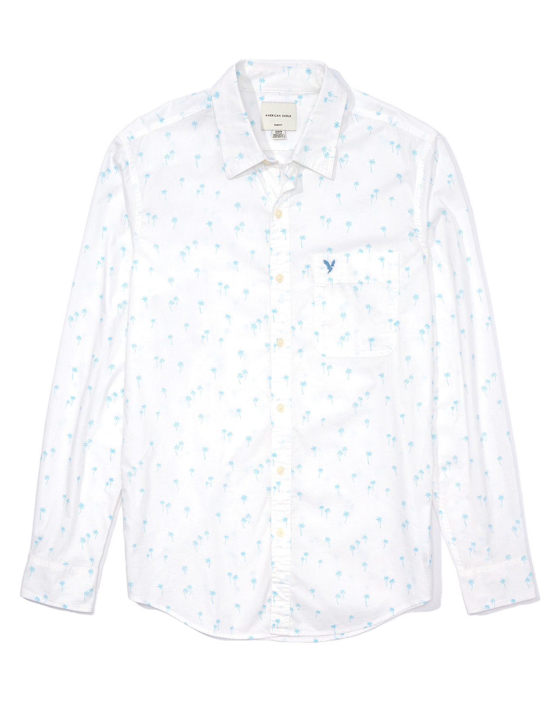 Camisa slim fit con botones Everyday Ae - Verde 0153_2361_328_f