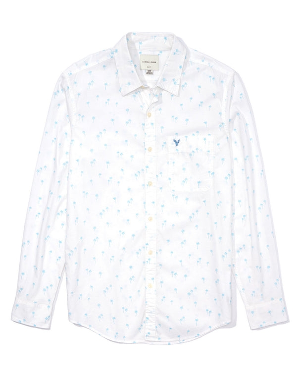Camisa slim fit con botones Everyday Ae - Verde