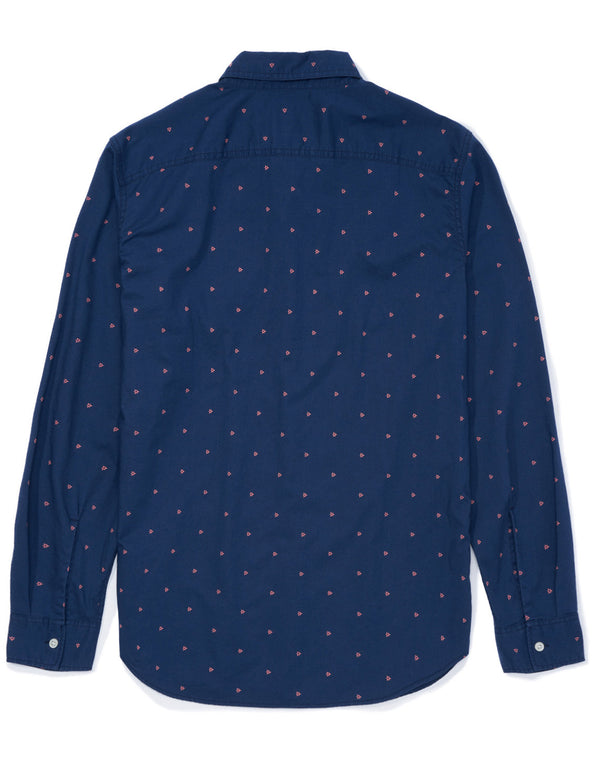 Camisa slim fit con botones Everyday Ae - Azul