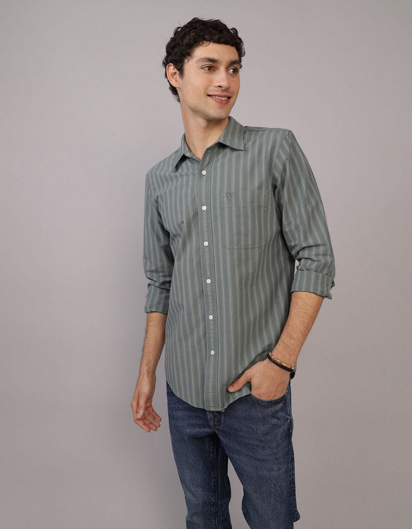 Camisa de Cuadros Manga Larga Hombre AE - Verde