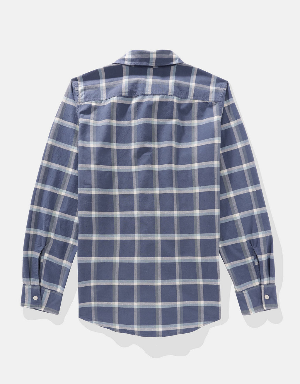 Camisa de Cuadros Manga Larga Hombre AE - Azul 0153_2642_410_b