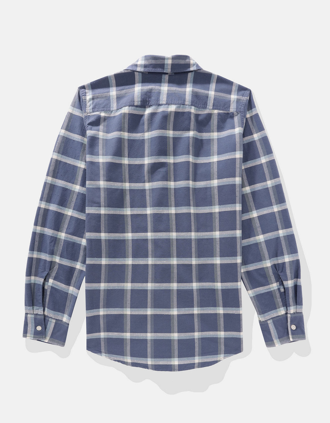 Camisa de Cuadros Manga Larga Hombre AE - Azul 0153_2642_410_b
