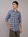 Camisa de Cuadros Manga Larga Hombre AE - Azul 0153_2642_410_of