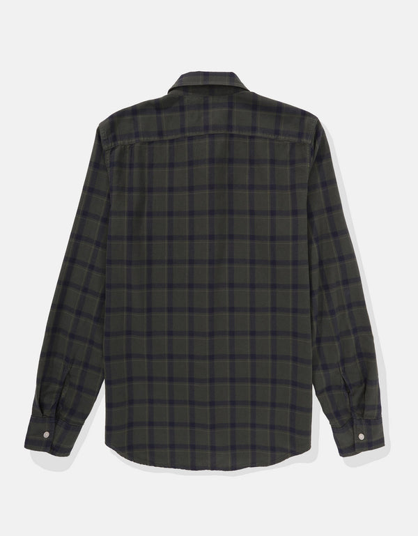 Camisa Manga Larga con patrón de cuadros Hombre AE - Generico