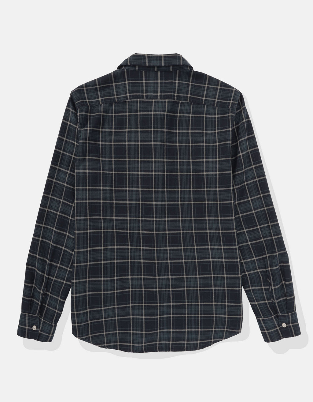 Camisa Manga Larga con patrón de cuadros Hombre AE - Azul 0153_2659_391_b