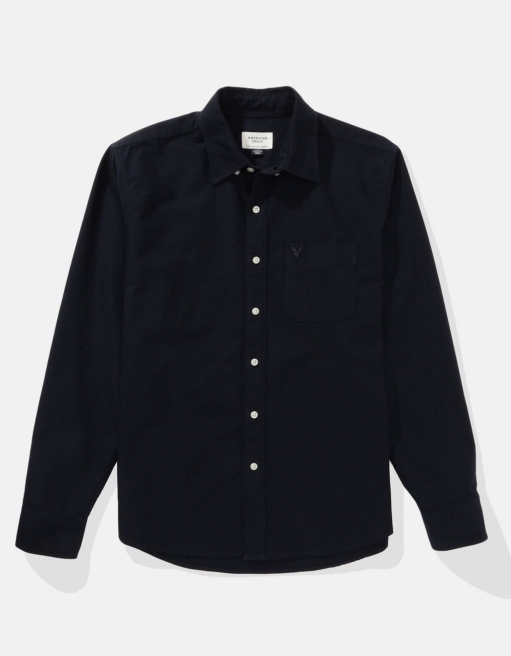 Camisa de Oxford Slim Fit Everyday Ae - Negro 0153_2722_001_f