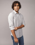 Camisa de Oxford Slim Fit Everyday Ae - Gris 0153_2722_020_of